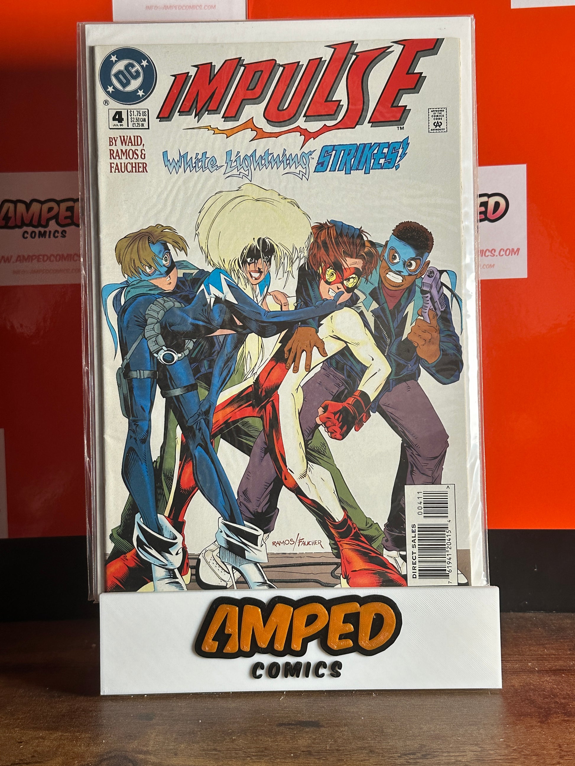 Impulse #4 DC Comics 1995 White Lightning Strikes!