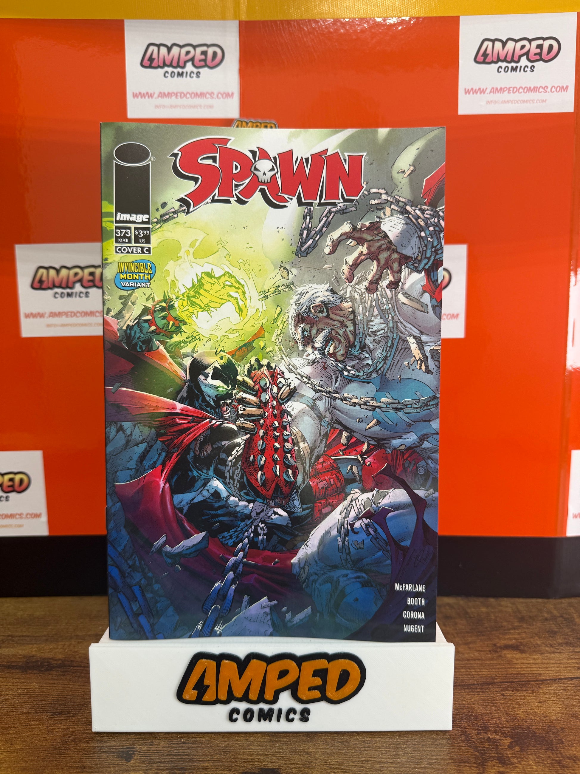 SPAWN #373 CVR C BRETT BOOTH INVINCIBLE TEAM UP VARIANT