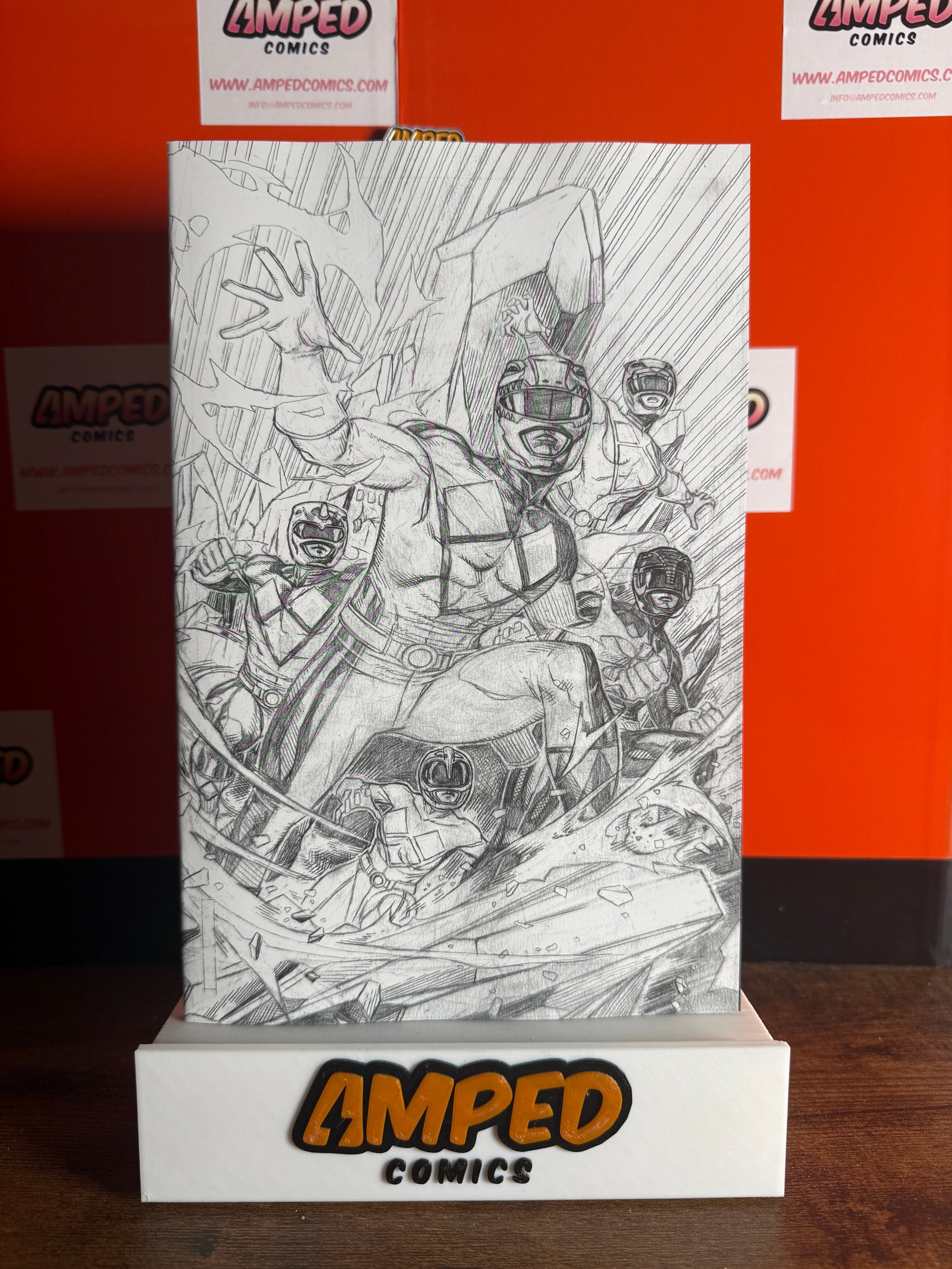 Mighty Morphin Power Rangers 1 COVER M Sketch Virgin Variant
