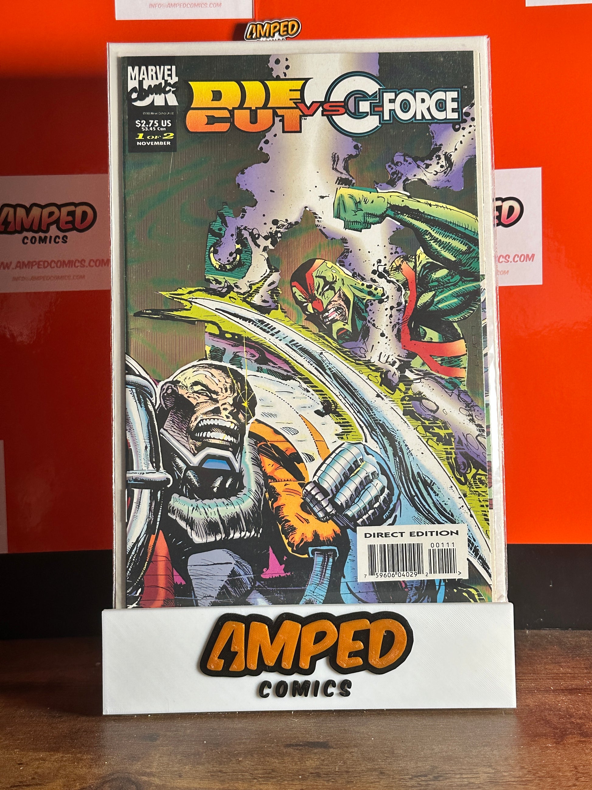 Die Cut vs. G-Force #1 Marvel 1991 Direct Edition