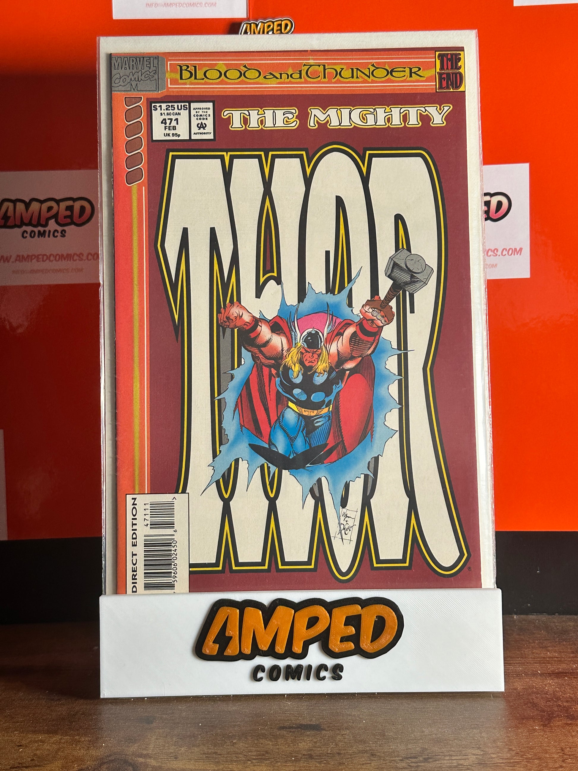 Thor #471 Marvel Comics 1993 Blood and Thunder The End Direct Edition