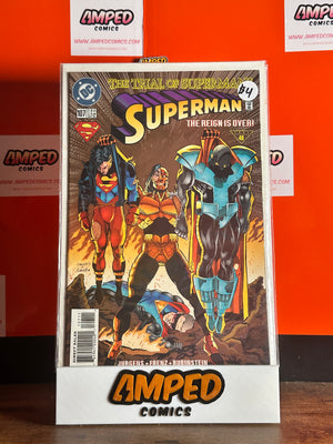 Superman #107 DC Comics 1995 Trial of Superman The Reign's Over!