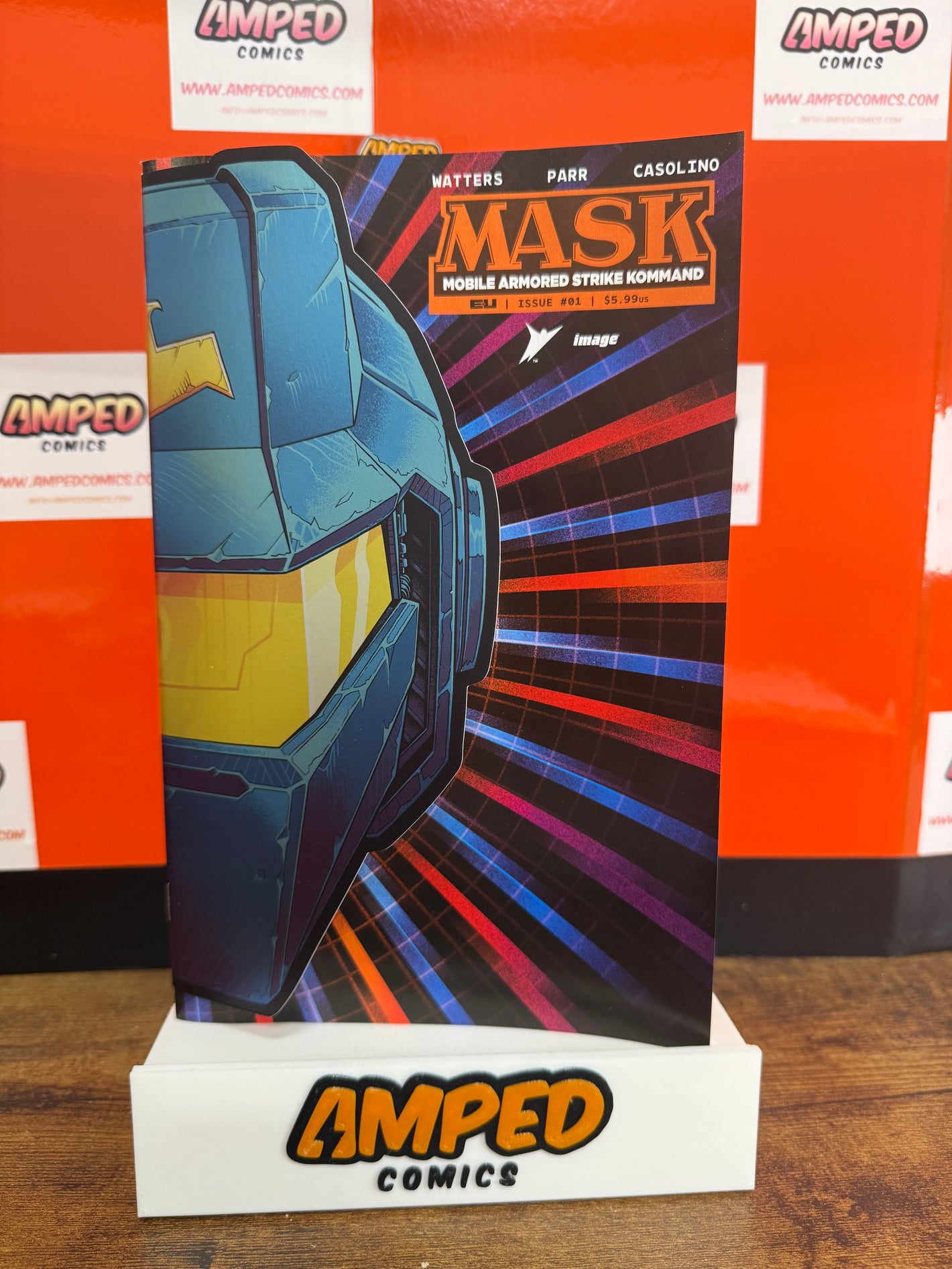 MASK #1 CVR Q PARR & PREECE & JUAREZ DIE CUT FOIL MASK VAR