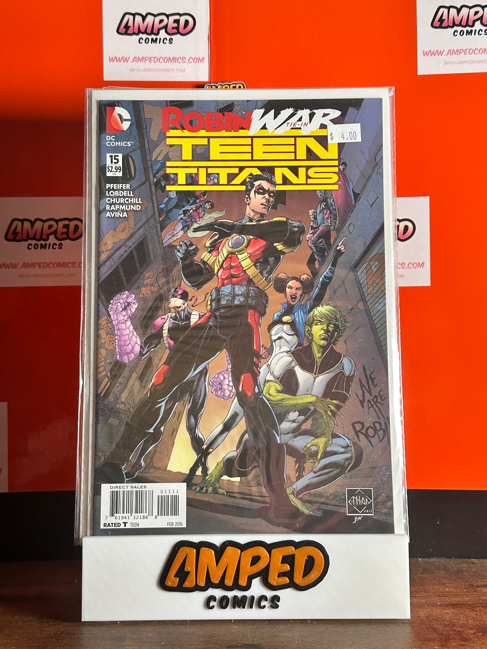 Teen Titans #15 DC Comics (Feb 2016) Robin War Tie-In