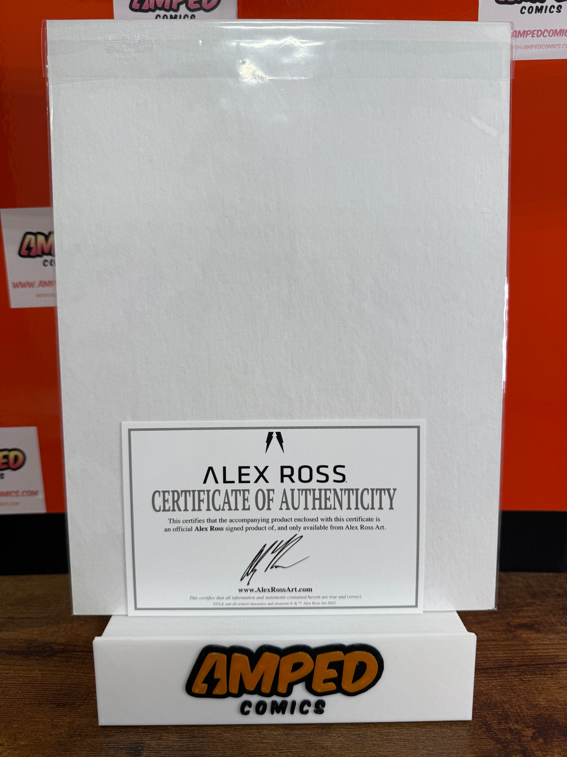 SIGNED ALEX ROSS SKETCH ART FOR ASTRO CITY #31 COVER & ASTRO CITY 31 COMIC W/COA