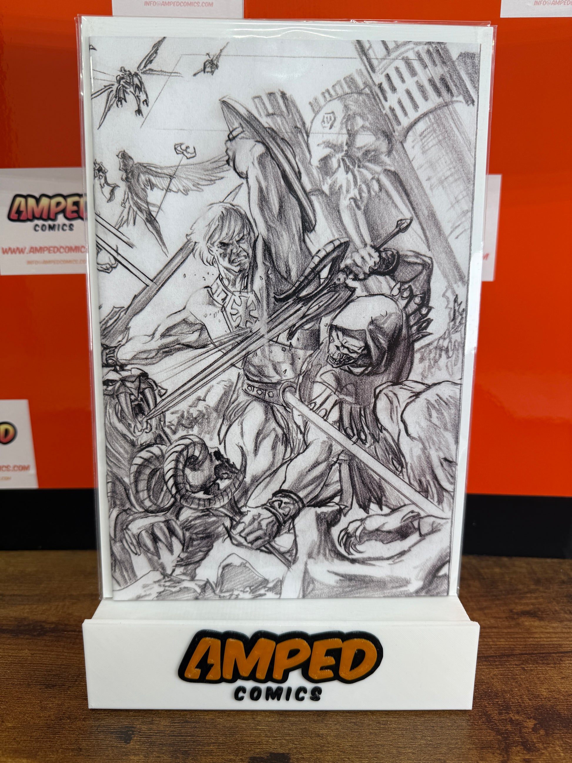 He-Man & Masters of the Universe 5 Exclusive Alex Ross Sketch Wrap Around Cover