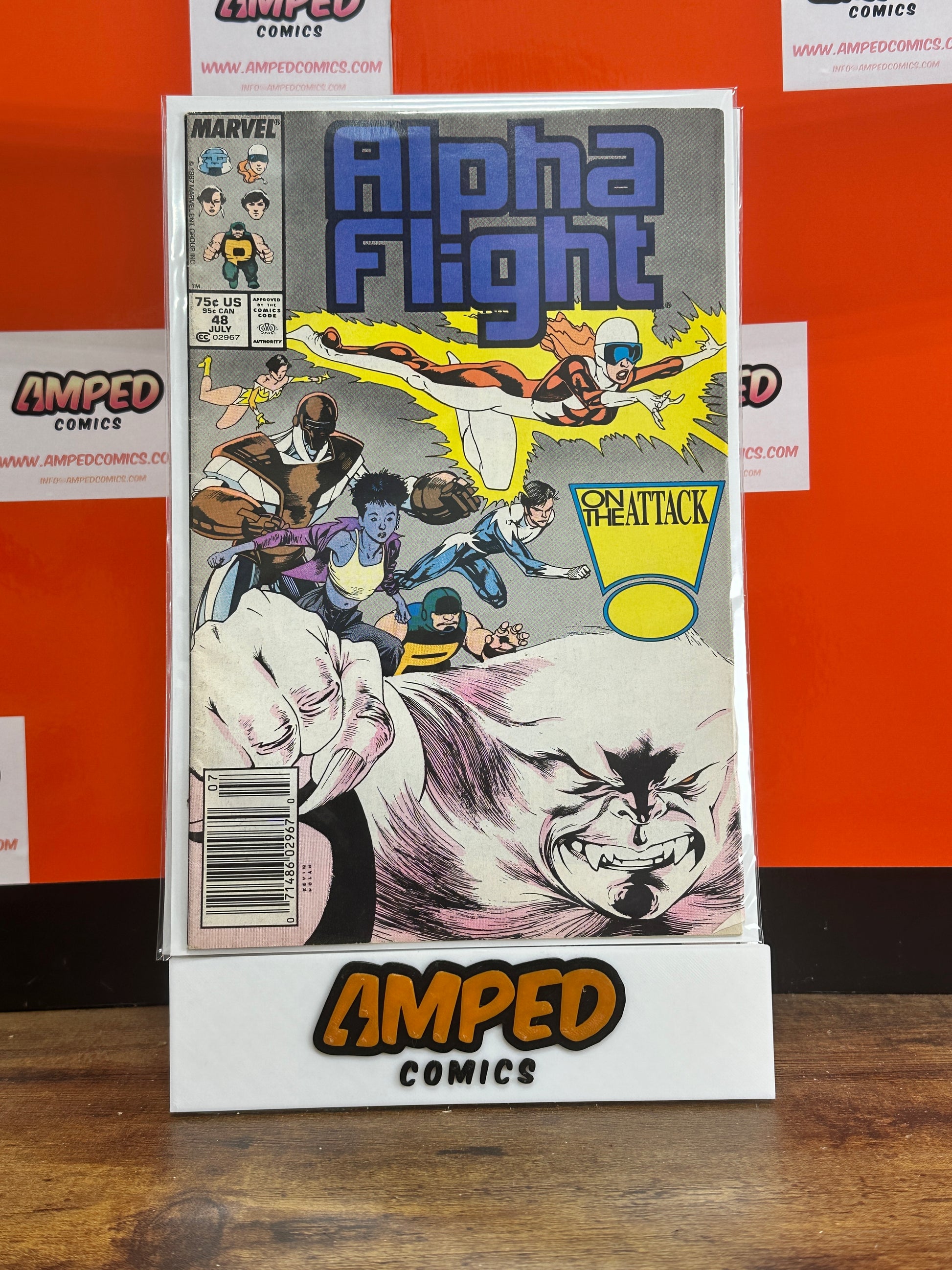 Alpha Flight #48 Marvel Comics July 1987 On the Attack NEWWSTAND