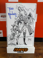 SPAWN SCORCHED #50 CVR G INC 1:250 TODD MCFARLANE SIGNED B&W INKS VARIANT