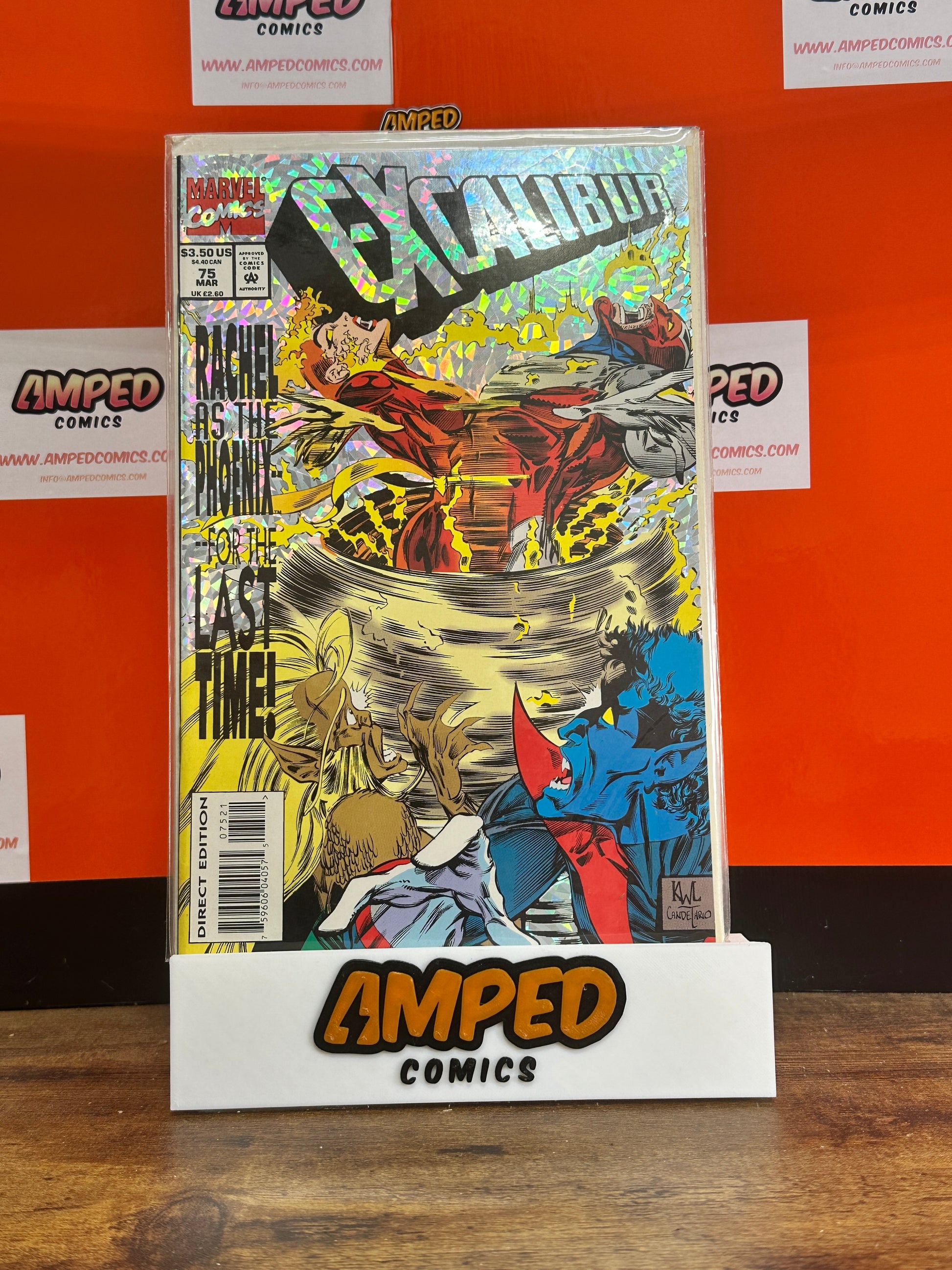EXCALIBUR #75 Marvel Comics 1992 Hologram Cover