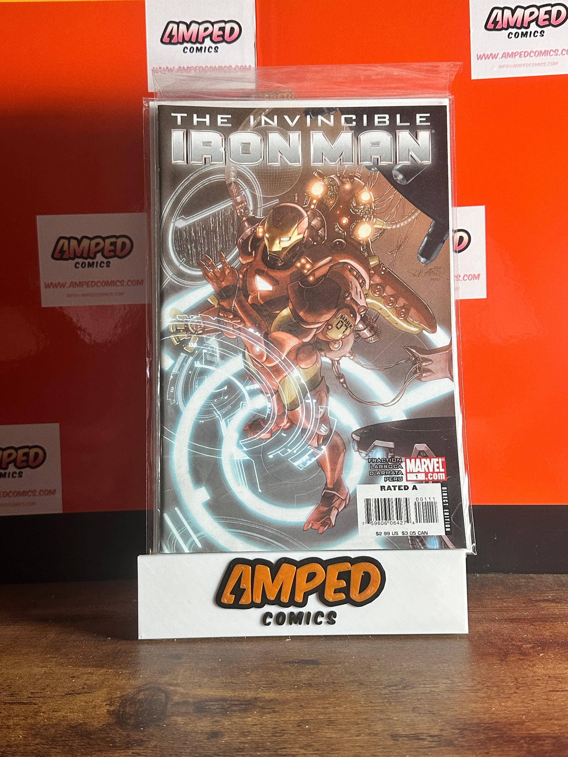 The Invincible Iron Man #1 Marvel Comics (2008) Fraction Larroca