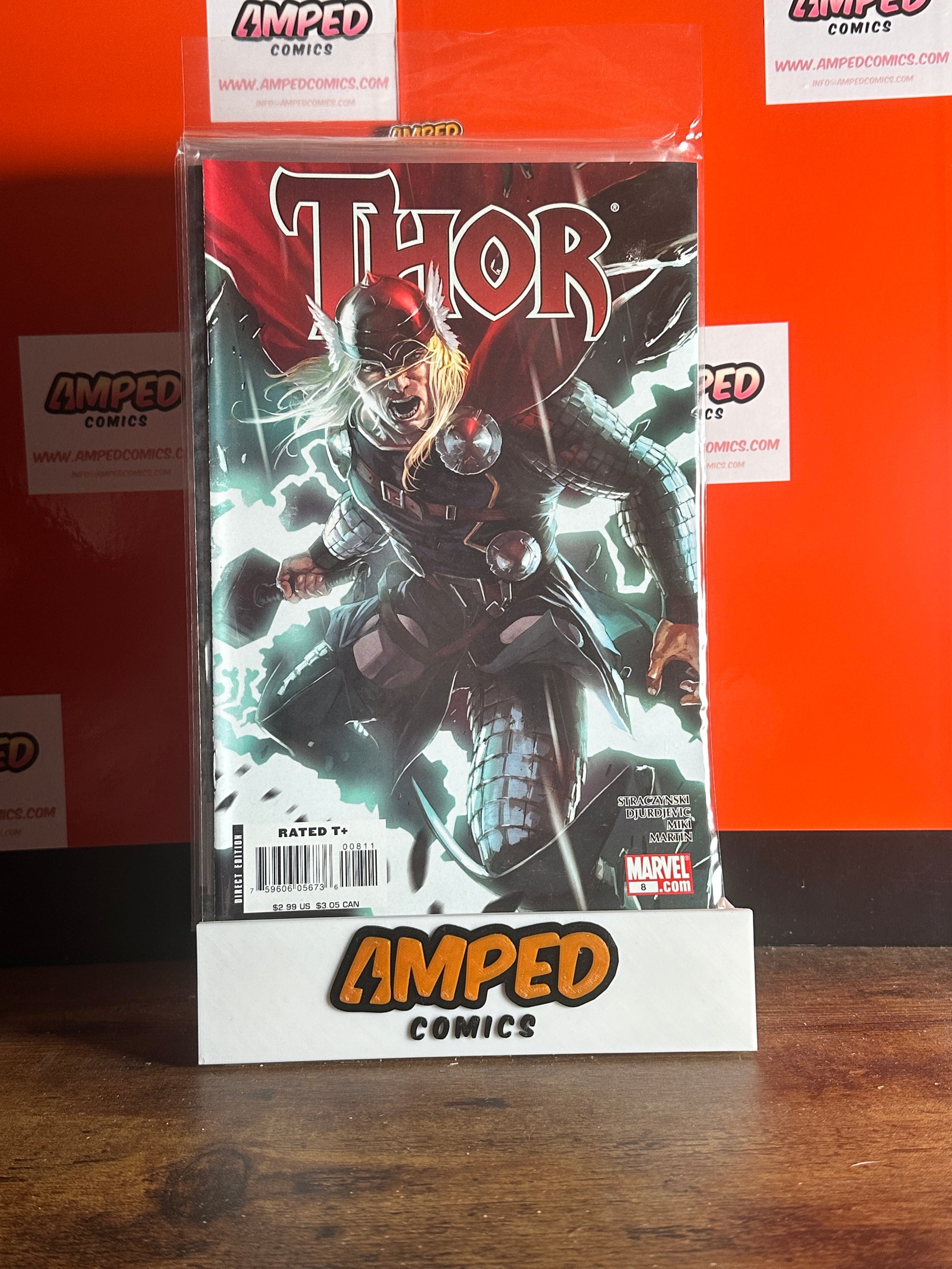 Thor #8 Marvel Comics (2008) Straczynski Djurdjevic Cover