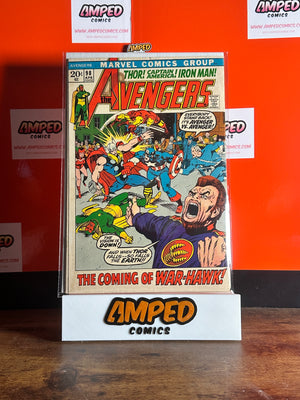The Avengers #98 Marvel Comics Apr 1972 CVR STAIN MID GRADE