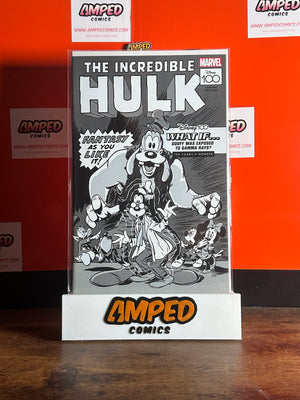 The Incredible Hulk Disney #100 1:100 B&W Variant Edition Marvel Comics