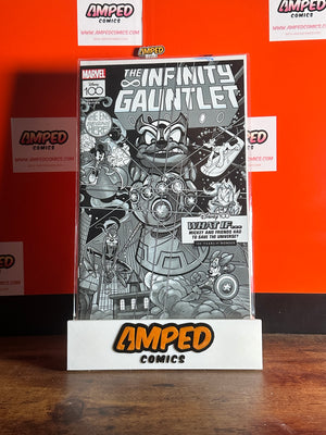 The Infinity Gauntlet Disney100 #1 1:100 B&W Variant Edition Marvel Comics
