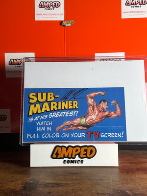 SUB-MARINER STICKER SIGNED BY ALEX ROSS WITH COA