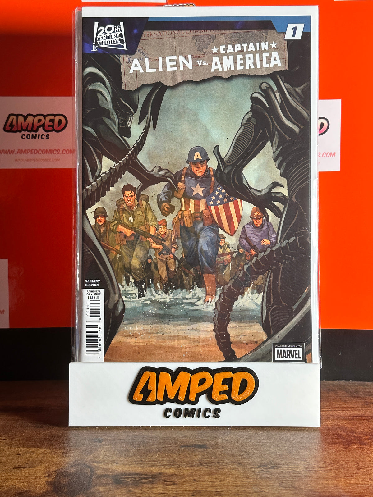 ALIEN VS CAPTAIN AMERICA #1 1:50 PHIL NOTO INCENTIVE VARIANT MARVEL