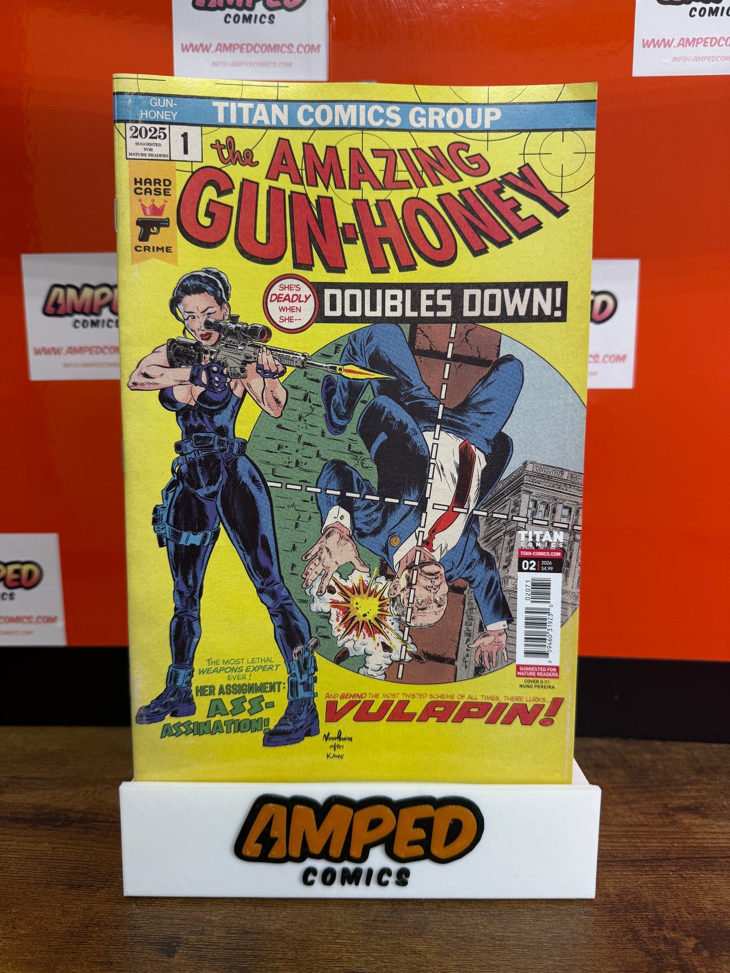 GUN HONEY DOUBLES DOWN #2 (OF 4) CVR G NUNO PEREIRA HOMAGE VARIANT