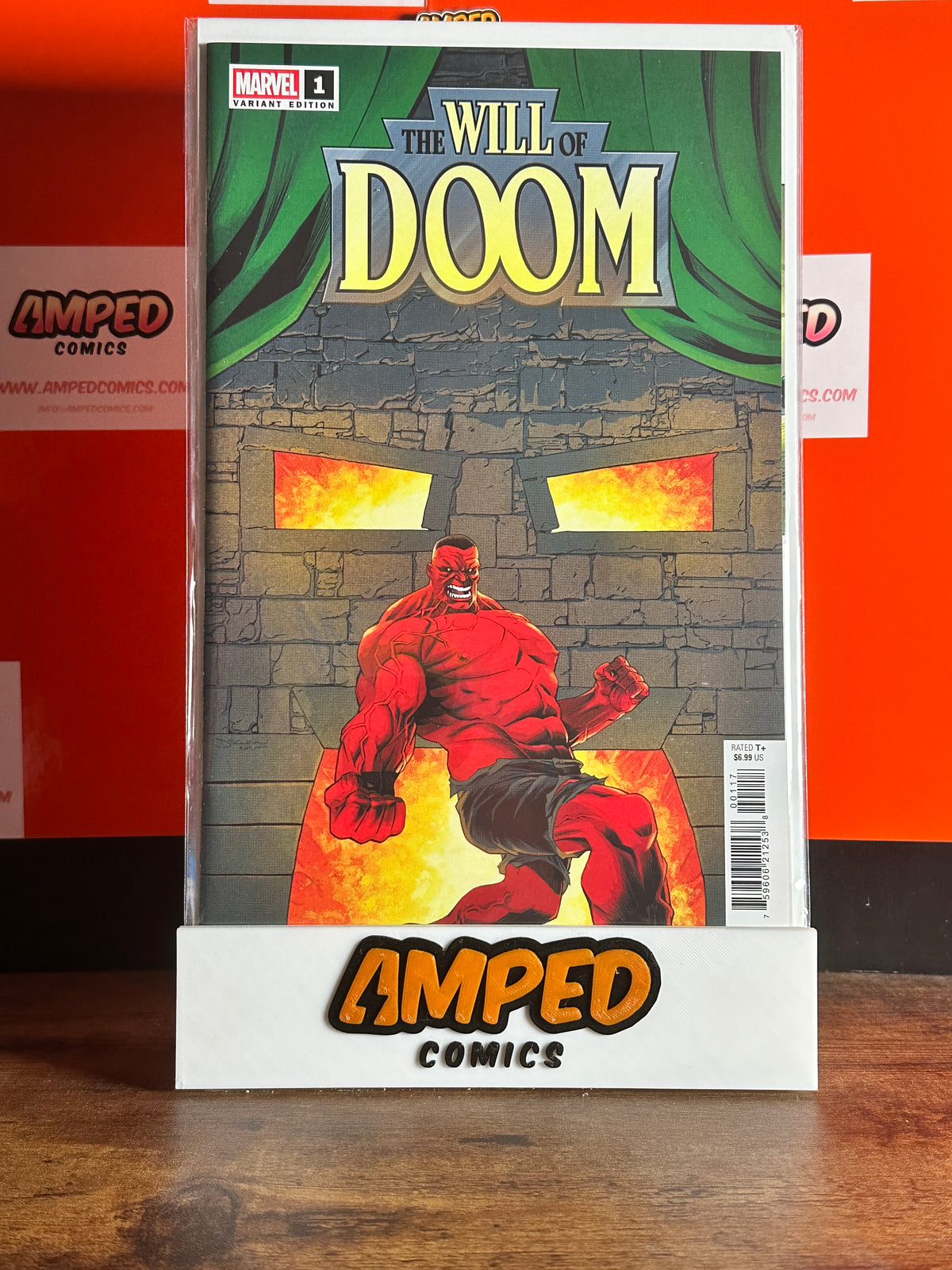 THE WILL OF DOOM #1 1:25 SHALVEY VARIANT RED HULK MARVEL COMICS