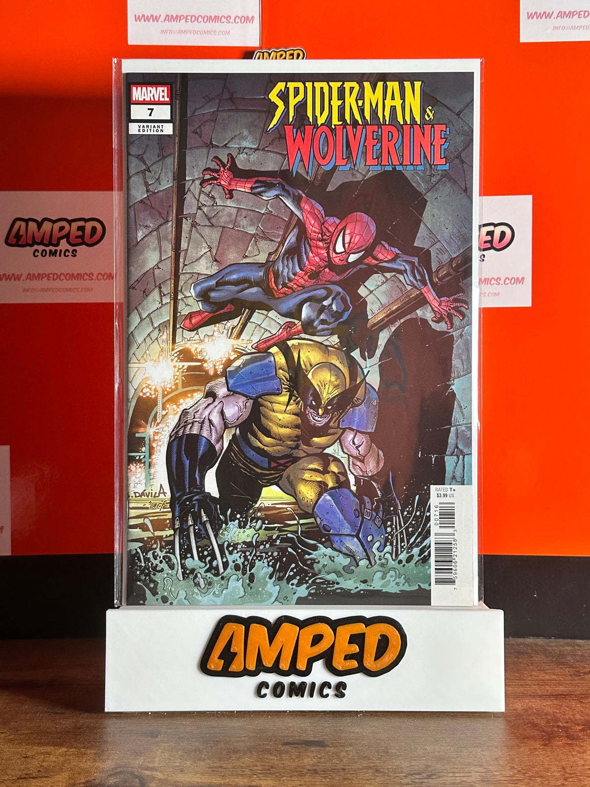 SPIDER-MAN & WOLVERINE #7 1:25 SERGIO DAVILA RATIO VARIANT MARVEL COMICS