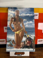 GUN HONEY #1 5TH ANNIVERSARY OVERSIZED SPECIAL ADAM HUGHES VIRGIN CARDSTOCK