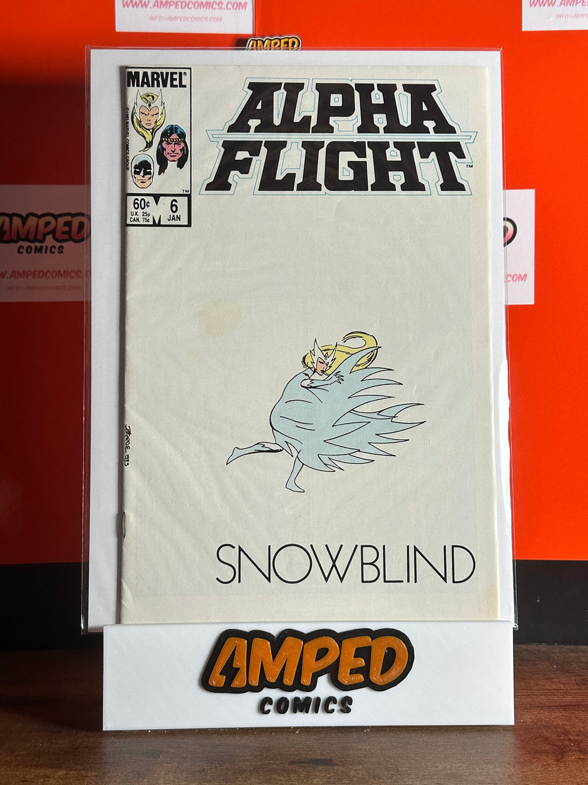 Alpha Flight #6 Marvel Comics Jan 1984 Snowblind