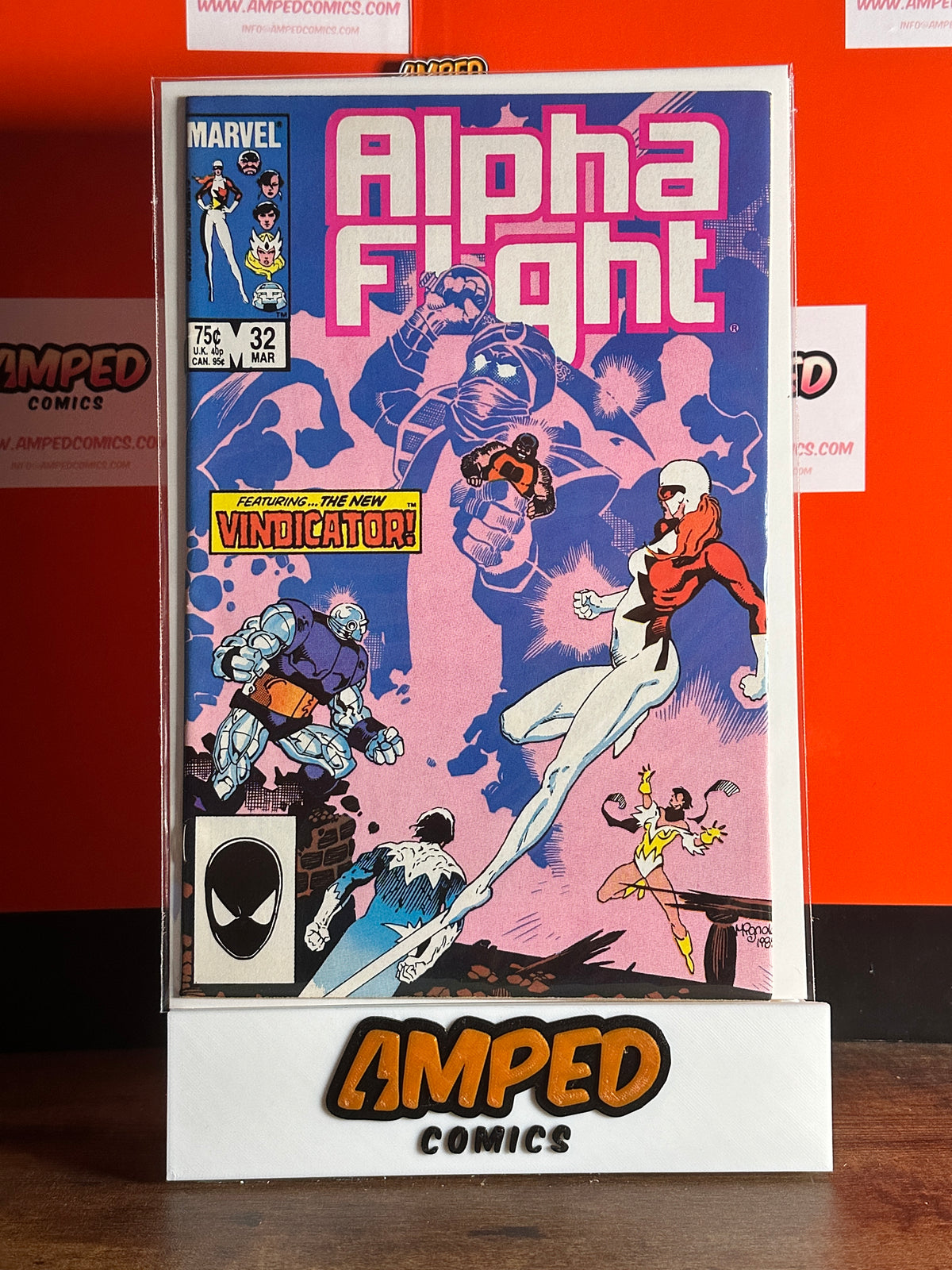 Alpha Flight #32 Marvel Comics (Mar 1986) Featuring The Vindicator
