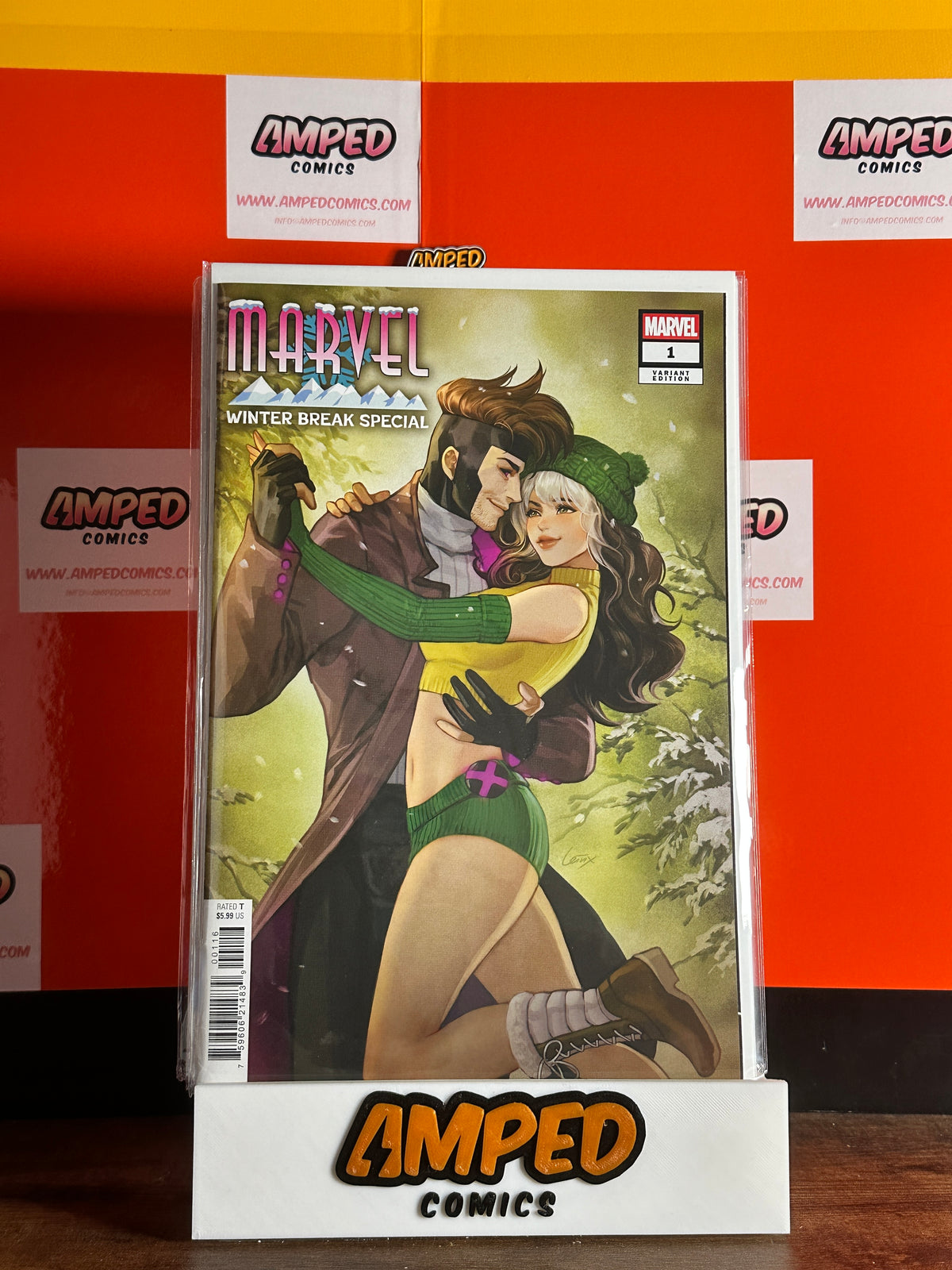 Marvel Winter Break Special #1 (2025) 1:25 Leirix Li Variant Rogue & Gambit