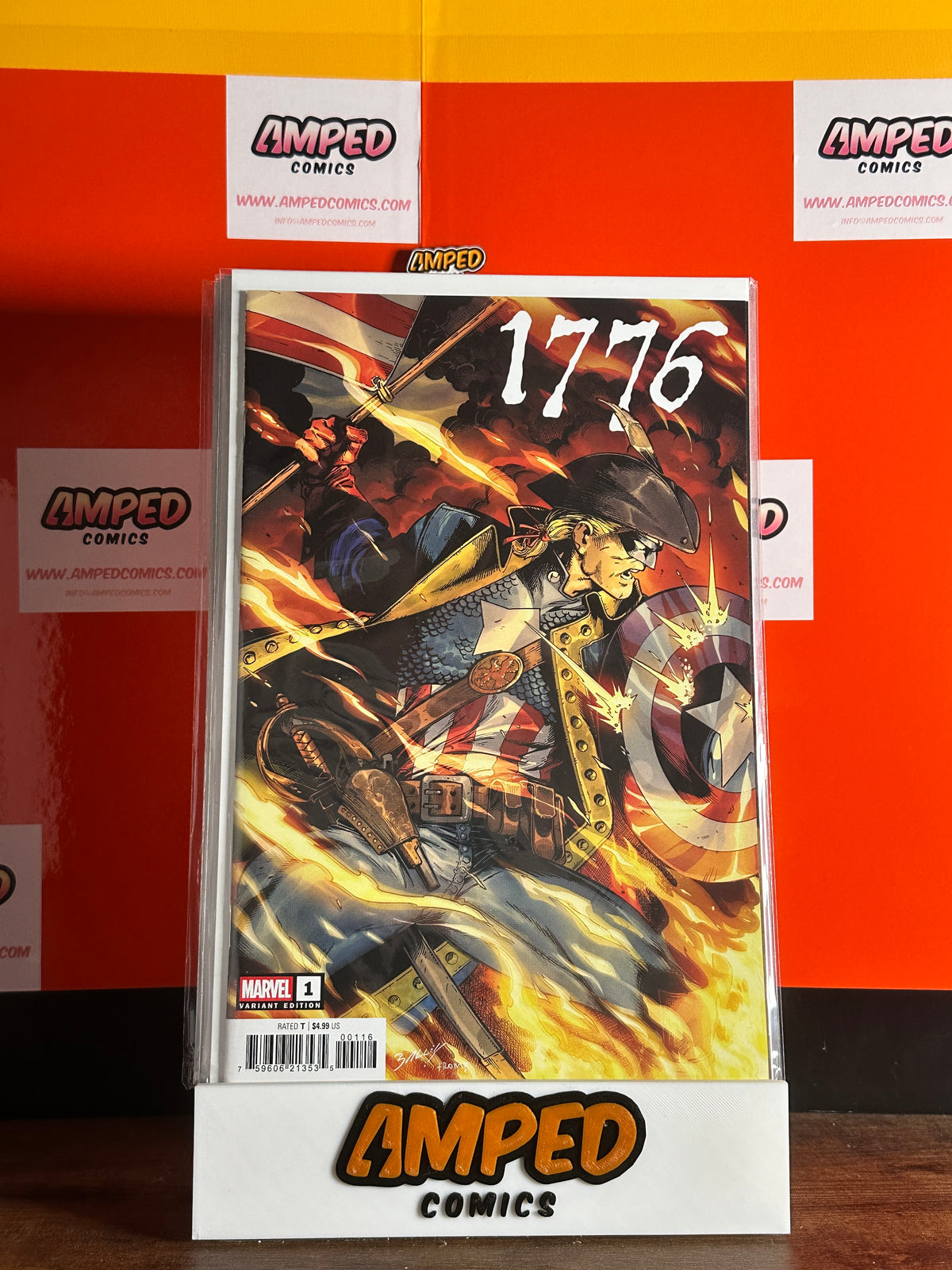 1776 #1 Marvel 2025 Mark Bagley 1:25 Variant CAPTAIN AMERICA