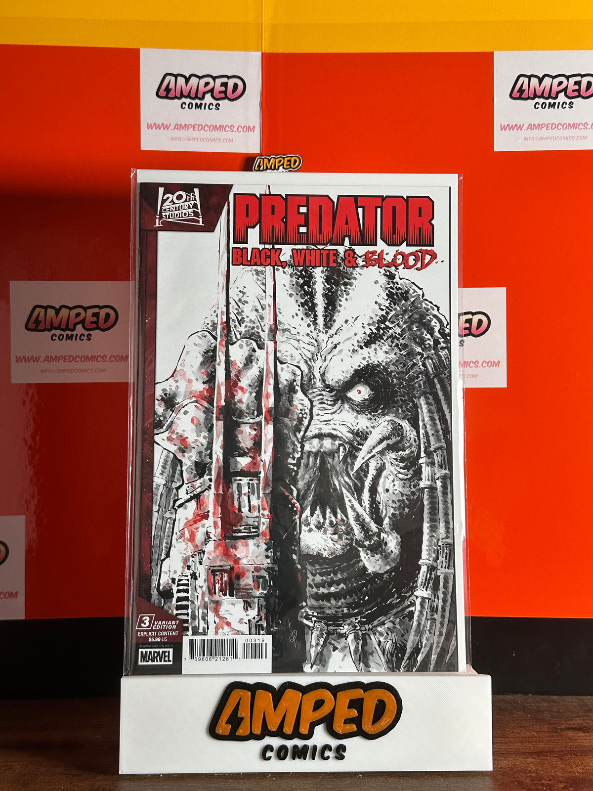 Predator Black White & Blood #3 1:25 Alan Quah Variant