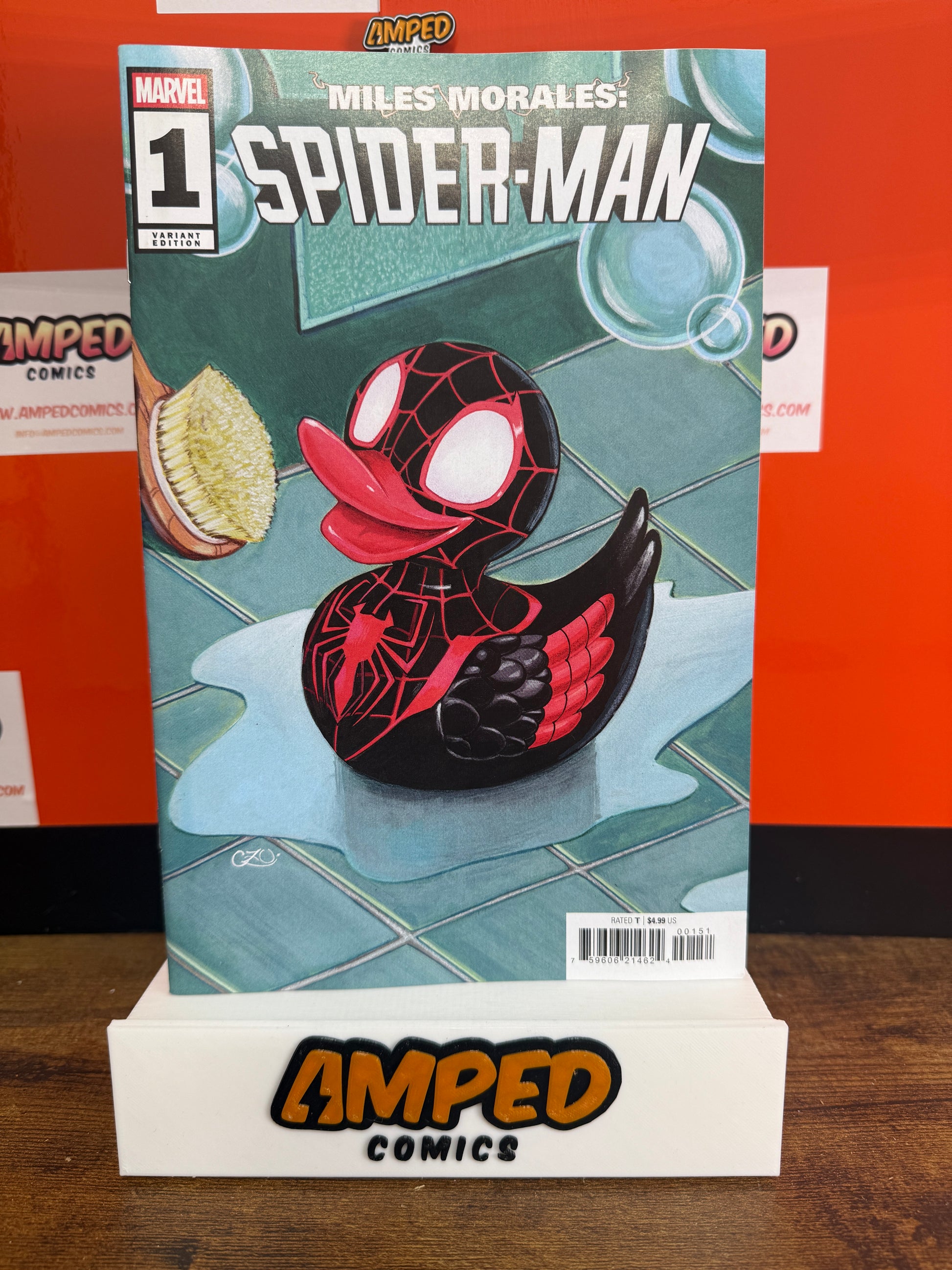 MILES MORALES: SPIDER-MAN #1 CHRISSIE ZULLO MARVEL DUCK VARIANT