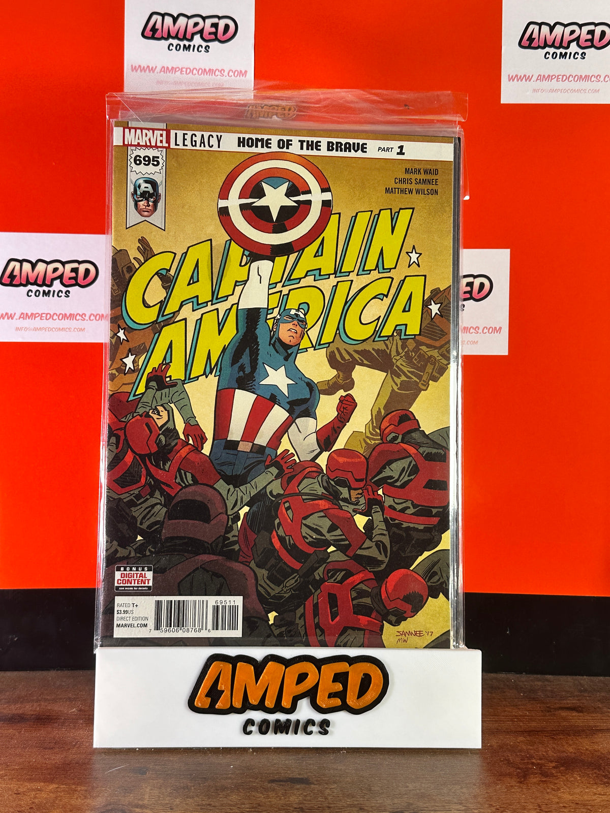 Captain America #695 Marvel (Marvel Legacy) Home of the Brave Part 1