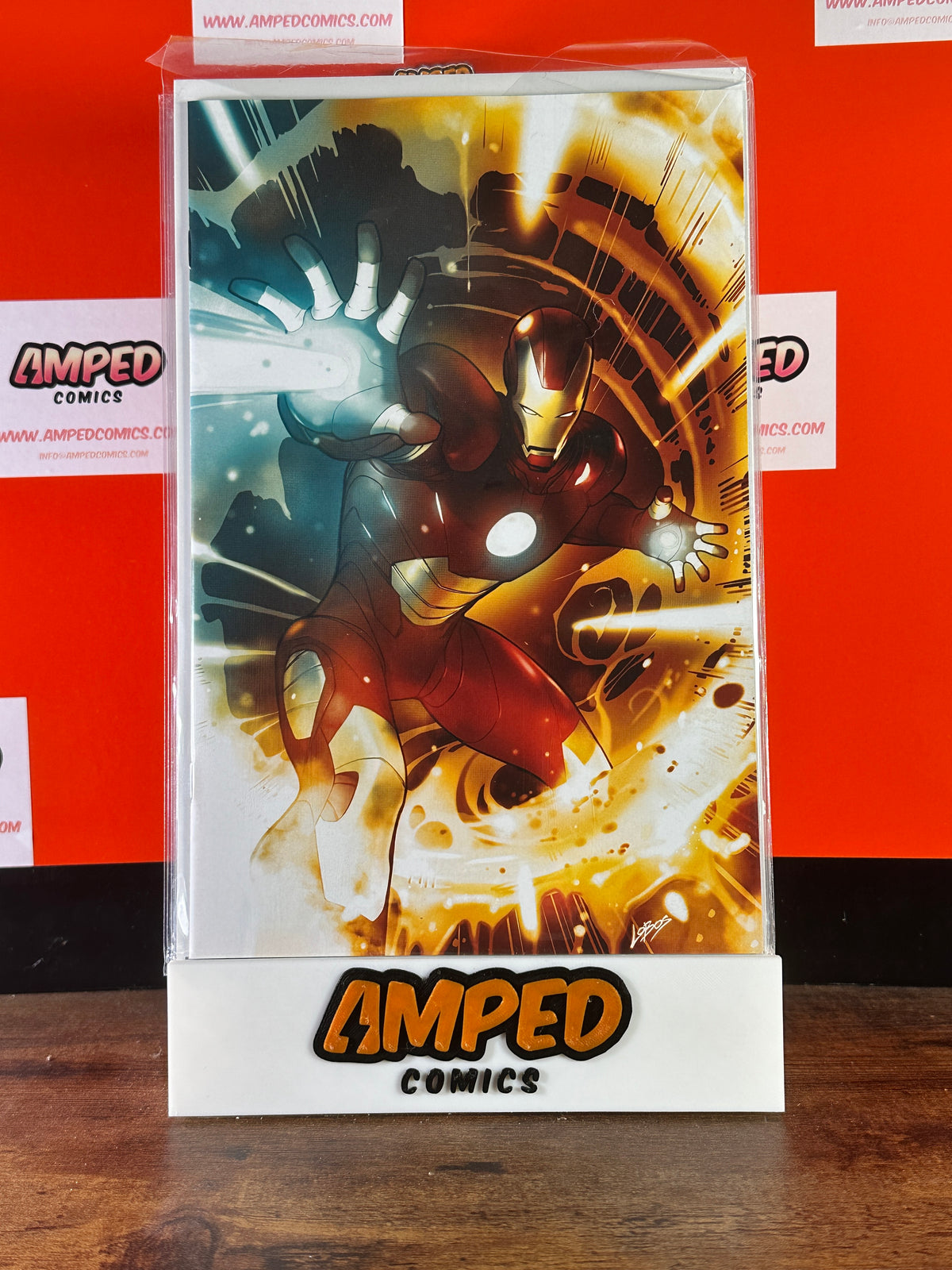 Marvel Iron Man #1 1:100 Ratio by Pablo 'Lobos' Villalobos Virgin Variant Cover