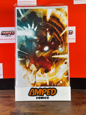 Marvel Iron Man #1 1:100 Ratio by Pablo 'Lobos' Villalobos Virgin Variant Cover