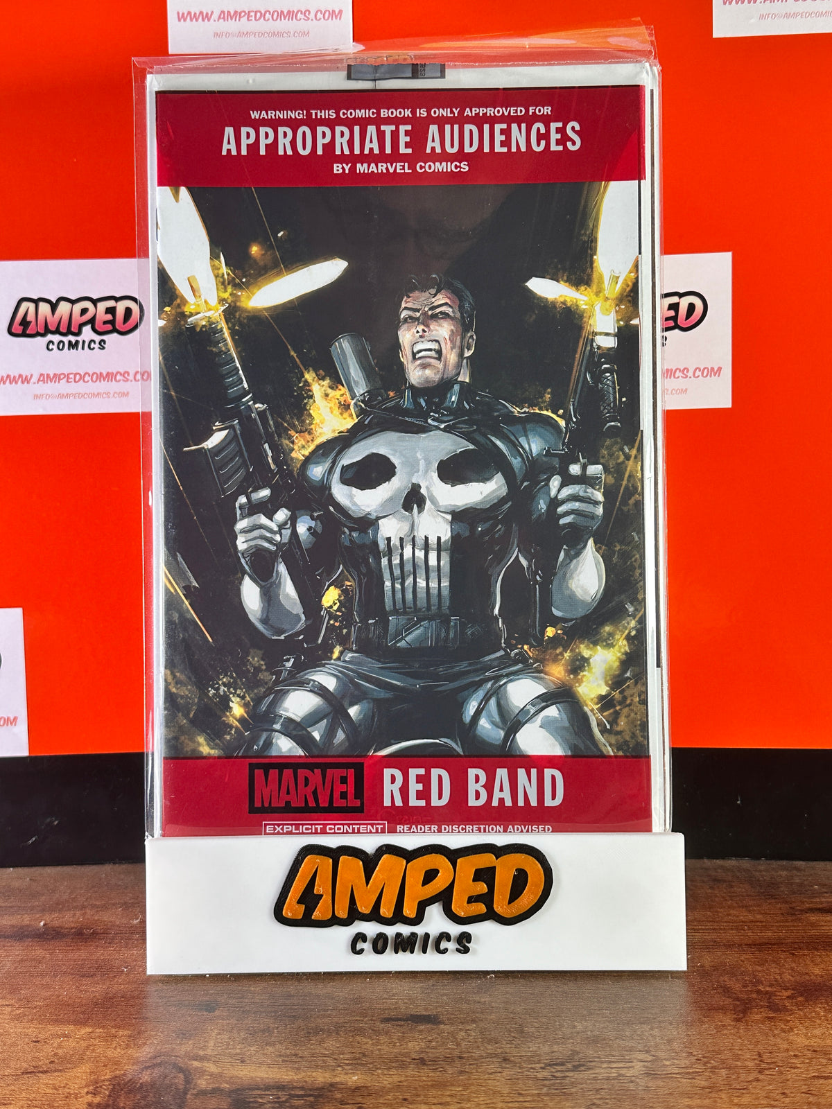 Marvel The Punisher: Red Band #5 1:50 Ratio Clayton Crain Virgin Variant Cover