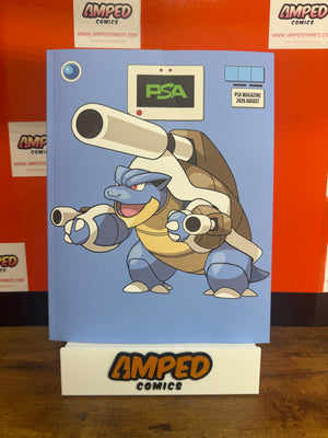 August 2026 PSA Magazine Pokemon - Blastoise w/ Sealed Naruto Promo Card