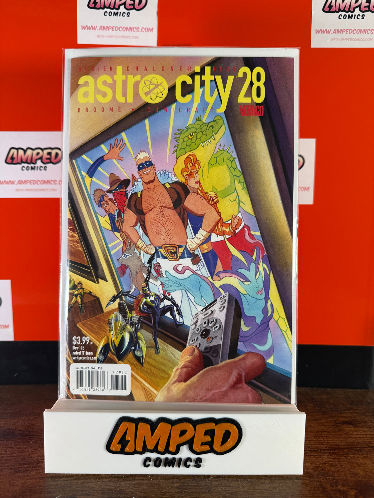 SIGNED ALEX ROSS SKETCH ART FOR ASTRO CITY #28 COVER & ASTRO CITY 28 COMIC W/COA