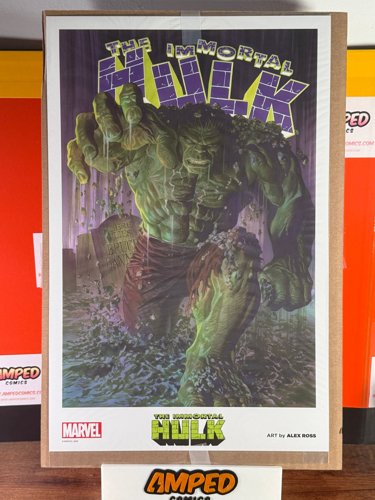 Marvel The Immortal Hulk Alex Ross Art Print 14.725” × 22.375” Marvel 2025