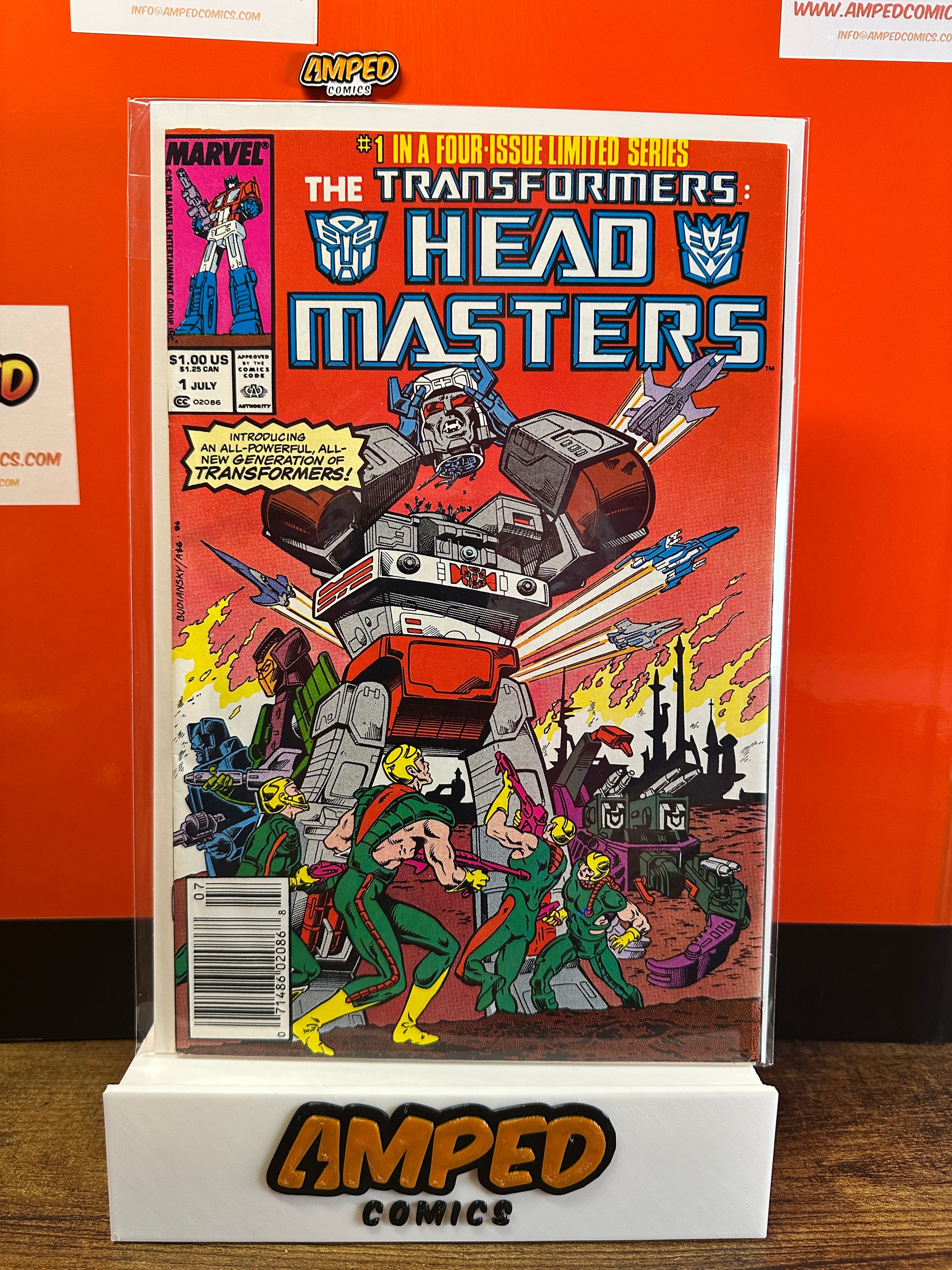 Transformers Headmasters 1 Marvel July 1987 Limited Series