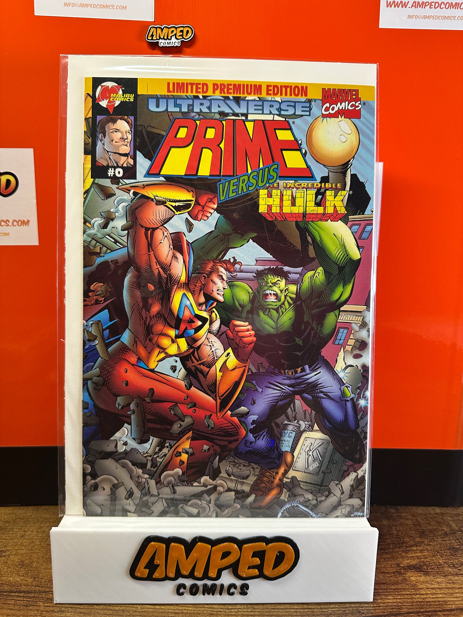 Prime vs Incredible Hulk 0 Limited Premium Edition Marvel Malibu
