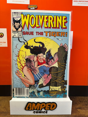 Wolverine 1 Save the Tiger Marvel Comics July 1989