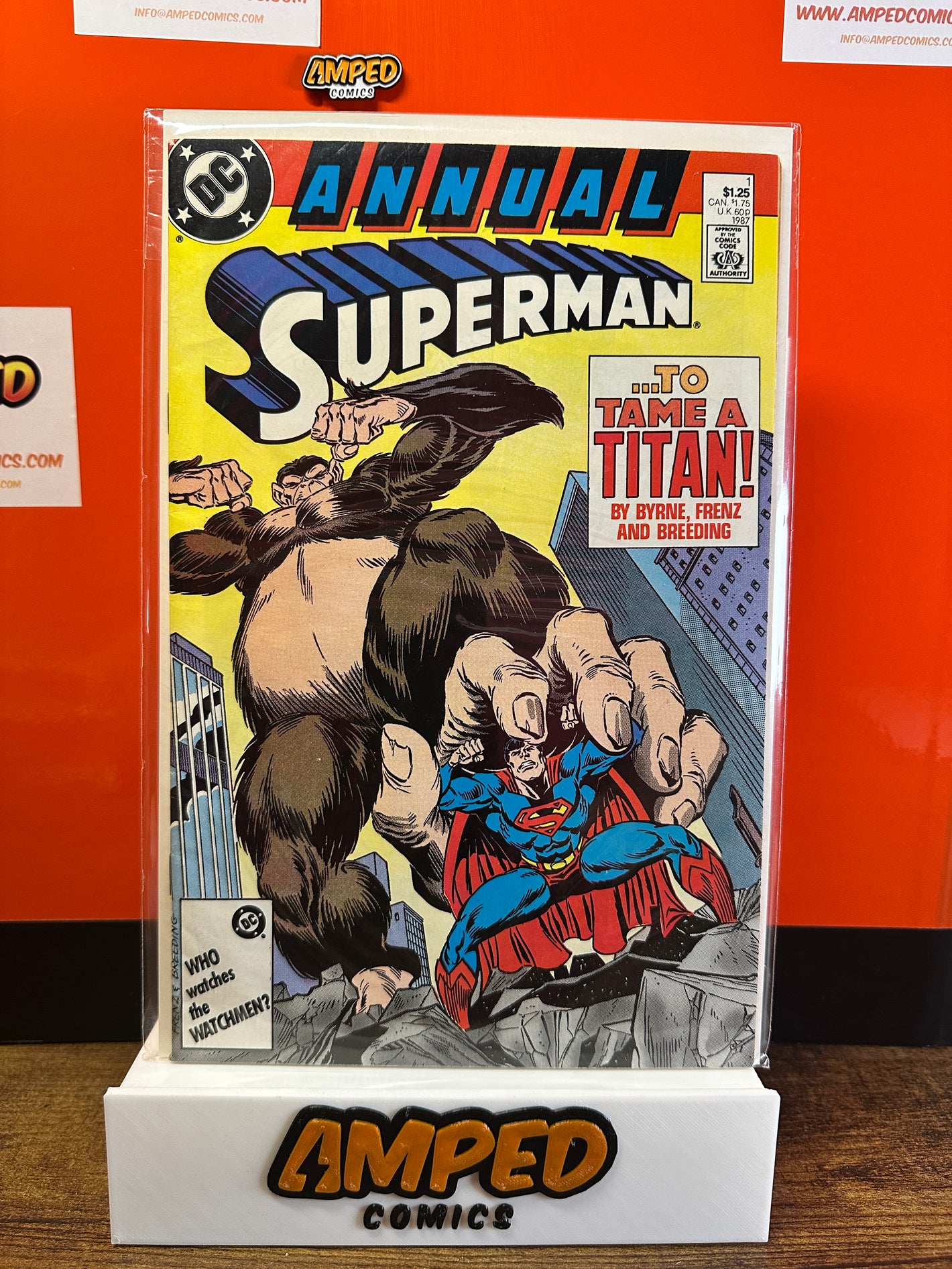 Superman Annual 1 DC Comics 1987 To Tame a Titan