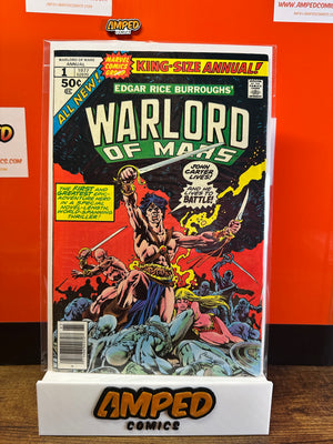 Warlord of Mars Annual 1 Marvel Comics 1977 Edgar Rice Burroughs