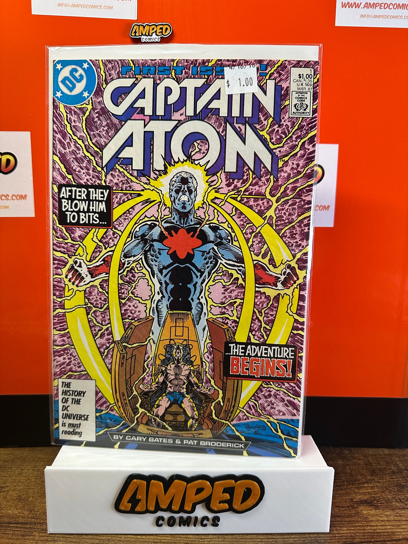 Captain Atom 1 DC Comics March 1987 Cary Bates Pat Broderick
