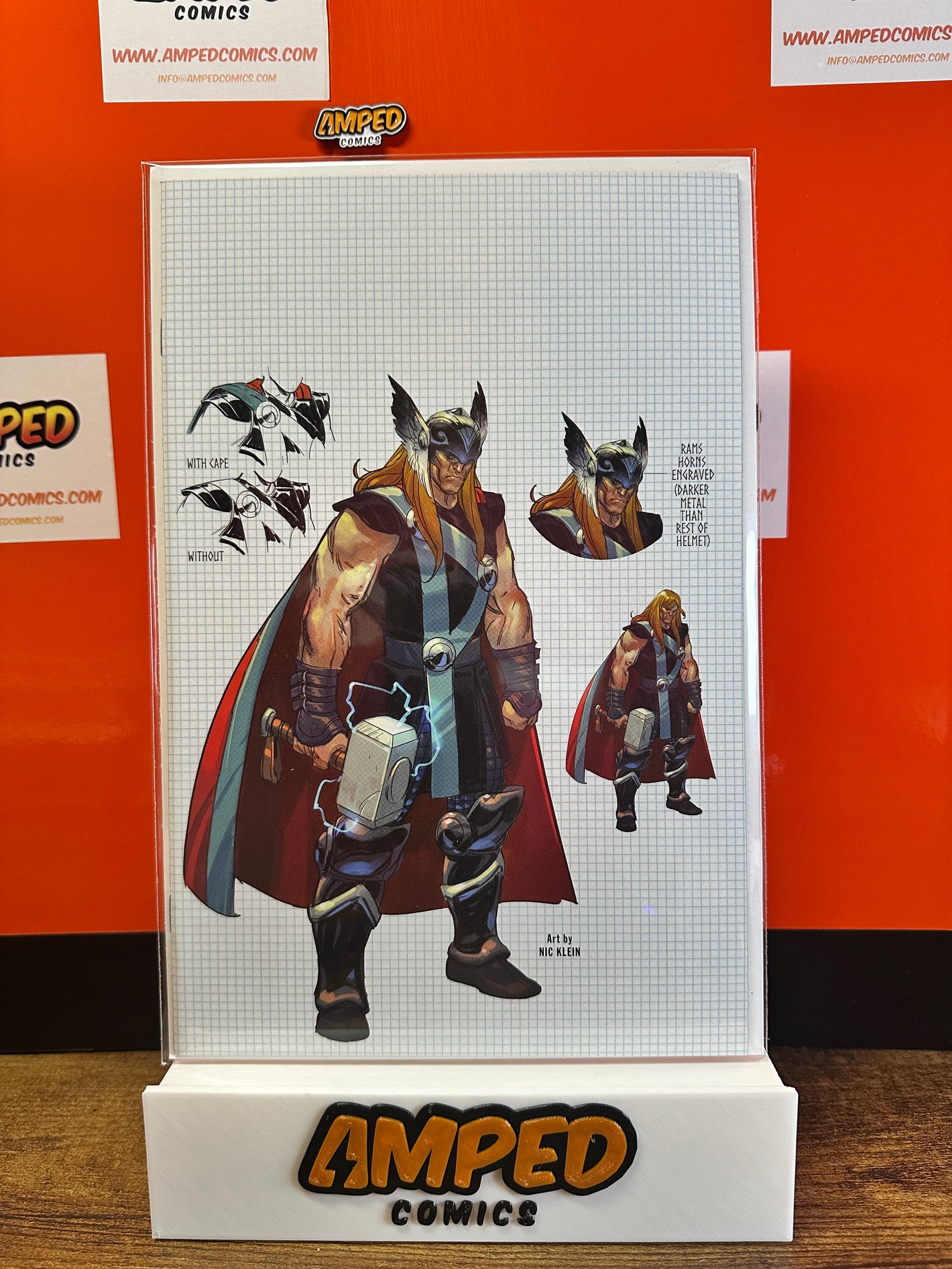THOR #3 3rd PRINT VIRGIN DESIGN VARIANT NIC KLEIN VIRGIN Black Winter / Cates