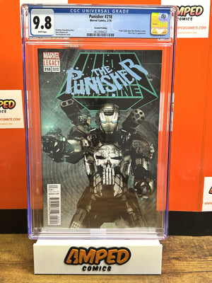 Punisher 218 CGC 9.8 Marvel Legacy 2nd Print War Machine Armor