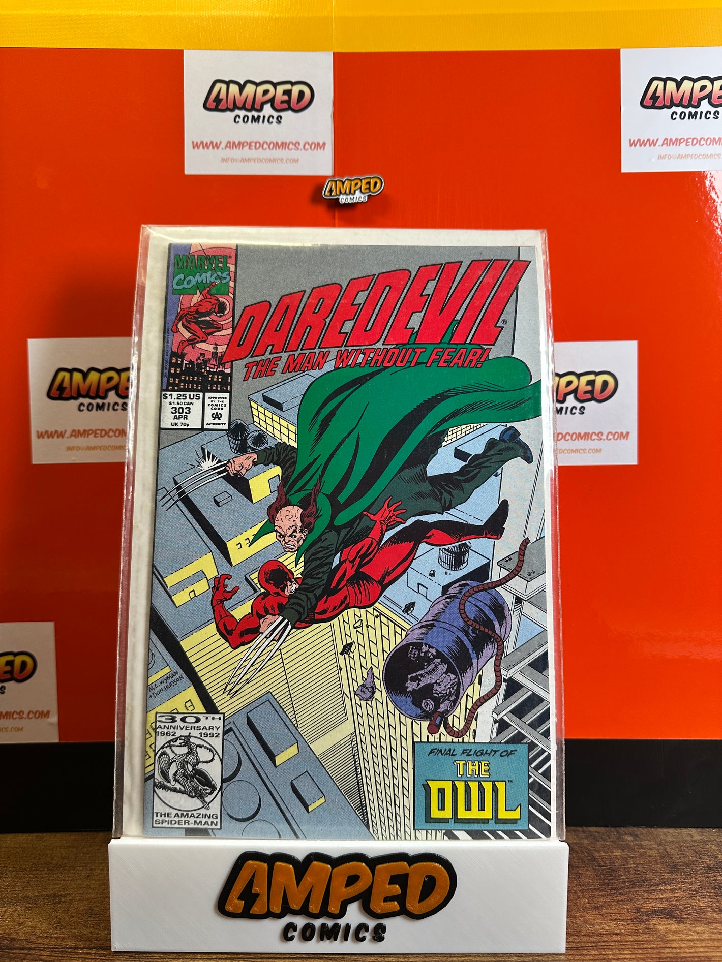 Daredevil 303 Marvel Comics 1992 Final Flight of The Owl