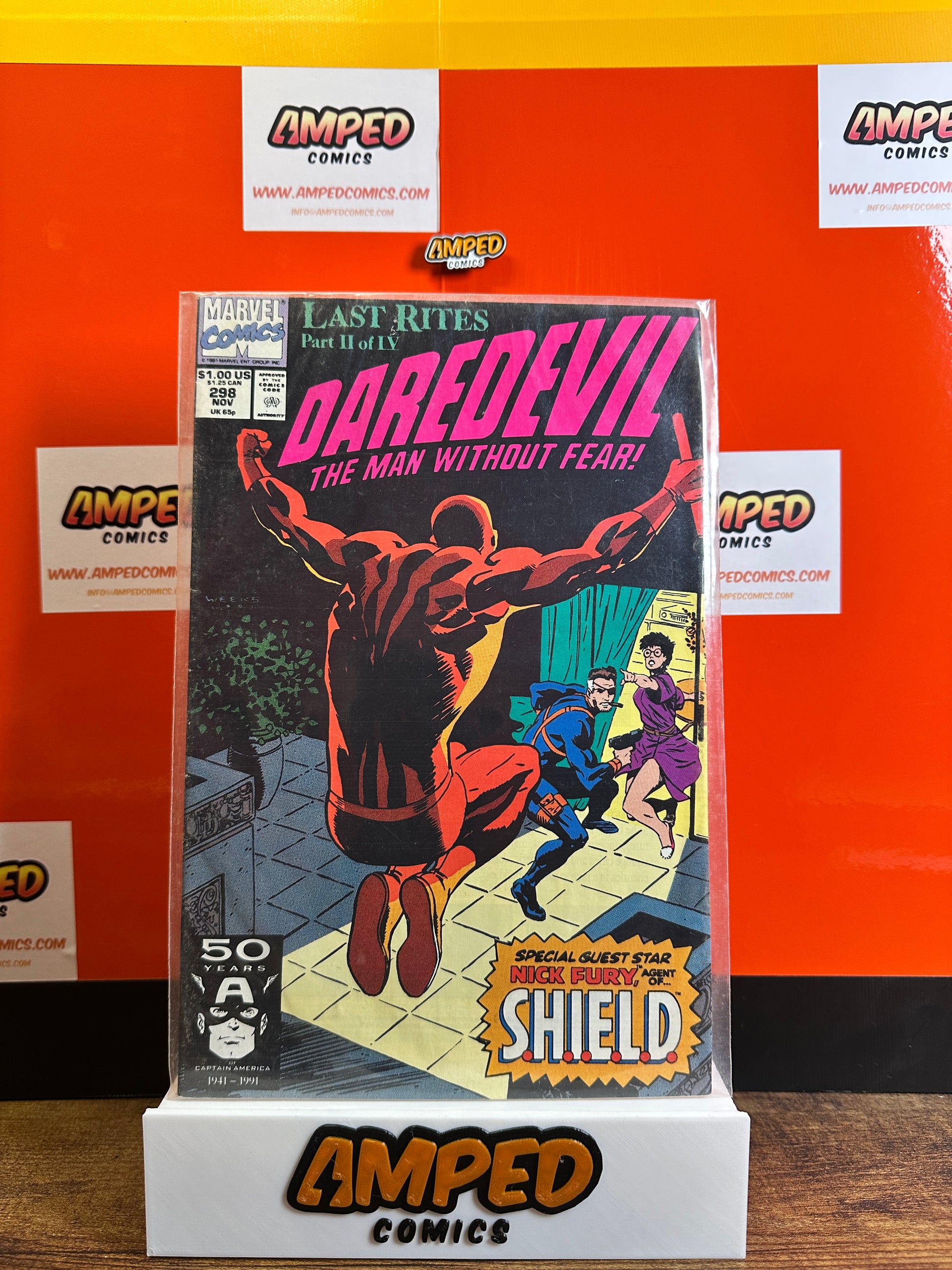 Daredevil 298 Marvel Comics Nov 1991 Last Rites Part 2 Nick Fury SHIELD