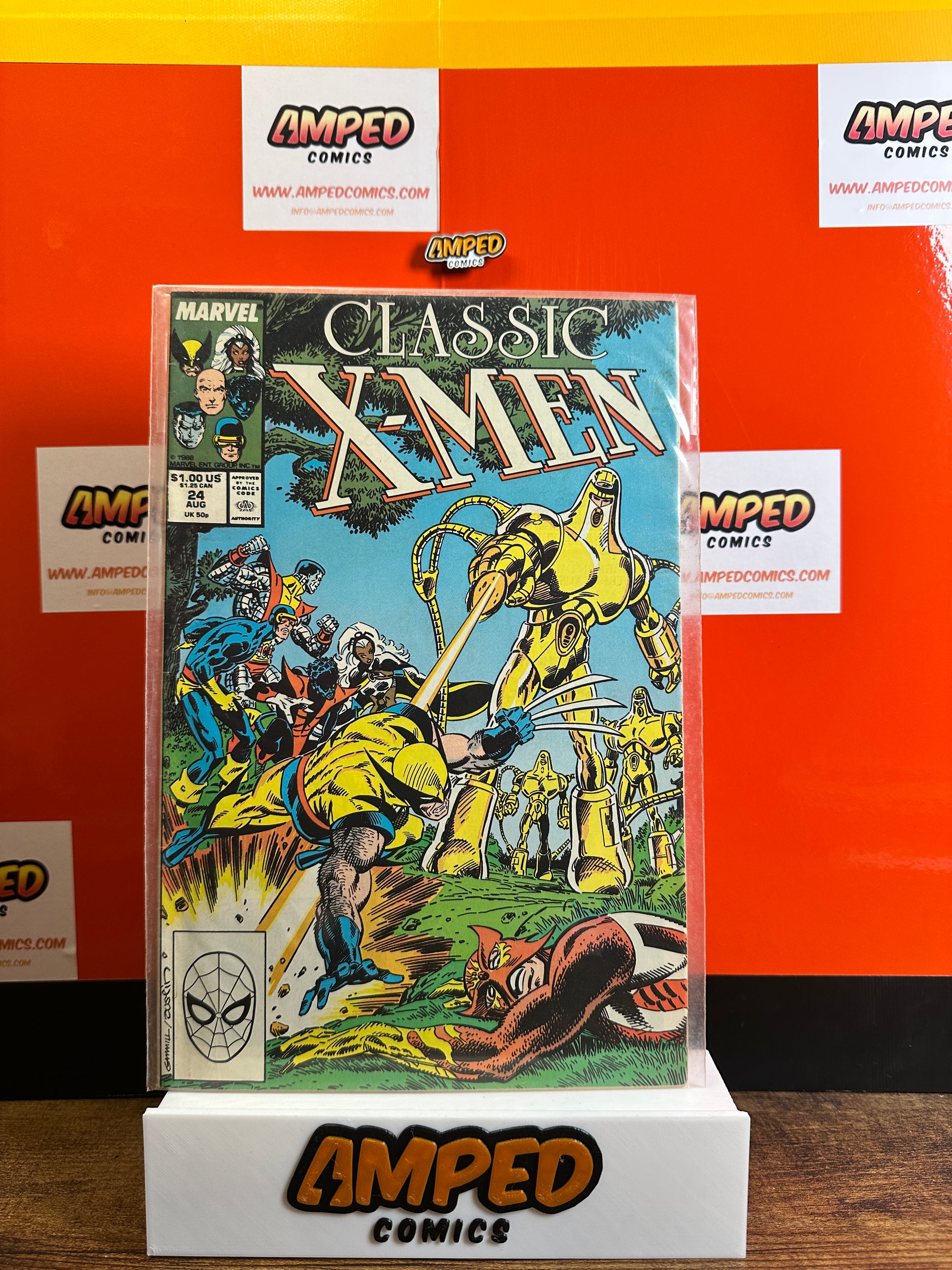 Classic X-Men 24 Marvel Comics 1988 Wolverine Storm Cyclops