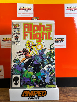 Alpha Flight 34 Marvel Comics May 1986 MID GRADE
