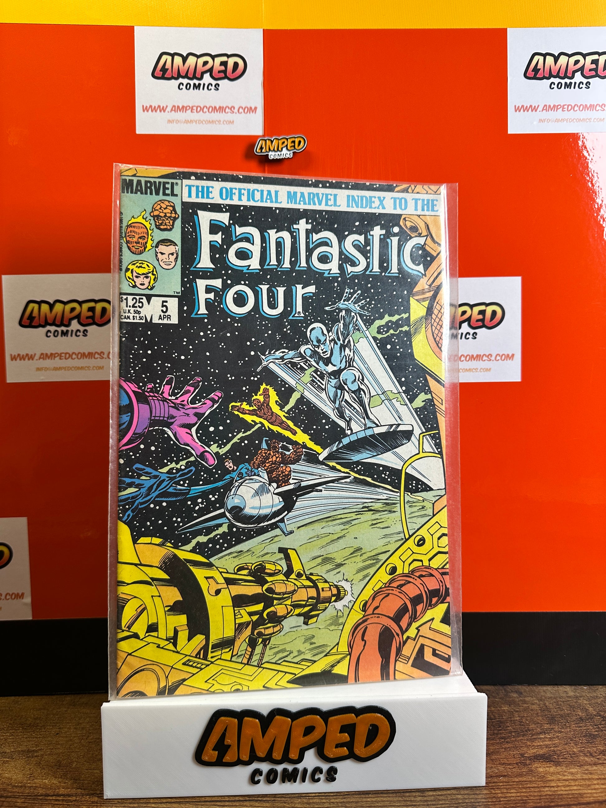Fantastic Four 5 Marvel Official Index April 1986